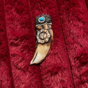 Decorative Pendant with Turquoise and Silver Accents